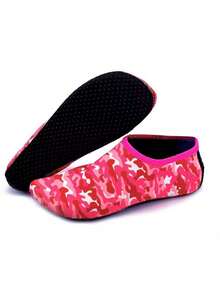 1双美人鱼鳞片印花水鞋，速干防滑，套穿式水袜，适合沙滩游泳、冲浪、潜水。 - 彩色 - 查看 12