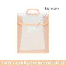 1 حقيبة يد مزدوجة الطبقة بحجم A4، ملف مجلد شفاف متعدد الوظائف سميك، حقيبة واجبات منزلية للطلاب مقاومة للماء من البي في سي، منظم مكتبي سعة كبيرة بتصميم بسيط، مستلزمات قرطاسية بفواصل موضوعية، مناسبة للتنقل اليومي - متعدد الألوان - مشاهدة 24