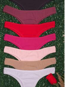 Calcinha conforto 100% algodão *kit com 5* - Multicolorido - Visão 5