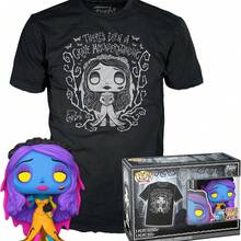 POP! & Tee Corpse Bride - Emily - Blacklight - All - (S) - T-Shirt - Clothes With Collectable Vinyl Figure - Gift Idea - Figure And Short Sve Top For Adults Unisex  And Wo - Style 6 - View 1
