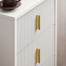 SoBuy Bedside Table, Nightstand With 3 Drawers And Storage Compartment, Modern Side Table For Bedroom And Living Room