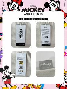 Disney Officially Licensed 1 Pc Mickey Mouse Shopping Bag High-Capacity Foldable Tote Bag Drawstring Shoulder Bag Lightweight Handbag Official Licensed - Verifiable For Lady/Girls/Women Perfect For Daily/Shopping/Going Out - Multicolor - View 3