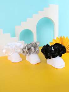 2 Pairs 3D Floral Ruffle Trim Princess Style Baby Girl Socks - Multicolor - View 3