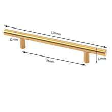 3pcs Golden Cabinet Pulls Stainless Steel Kitchen Drawer Pulls Door Handles And Knobs Bathroom Bedroom Furniture Cabinet Handles T-Shape Handle - Multicolor - View 5