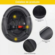 Casco Davidson Moto Chopper Abieto 3/4 Retro Nergo701 - L - Ver 7