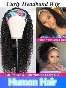 Tóc giả cài đầu xoăn bằng ren Brazil mật độ 150%, thoải mái cho nữ, mũ lưới hoa hồng, dệt máy liền mạch, màu tự nhiên, tóc xoăn, dài từ 6-30 inch. - Natural Black - Xem 3