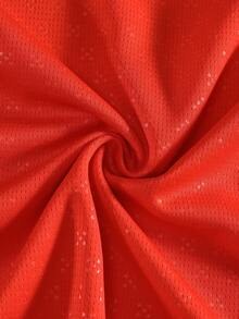 2pcs Personalised Football Kit Men, Football Shirt And Shorts, Breathable Moisture Wicking Fabric - Red - View 4