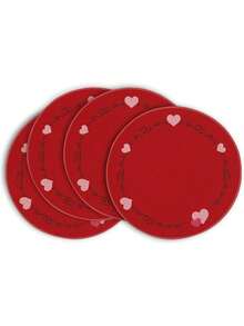 Bộ 4 tấm lót bàn ăn ngày Valentine, tấm lót bàn chúc mừng ngày Valentine, tấm lót bàn ăn kiểu phương Tây, trang trí tiệc Valentine, đồ trang trí ngày Valentine, quà tặng ngày Valentine, trang trí trung tâm bàn ăn ngày lễ, trang trí đám cưới, quà tặng tiệc cưới, trang trí bàn cà phê - Nhiều màu - Xem 4