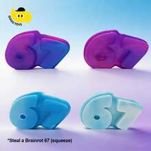 Steal A Brainrot 67（挤压），一款减压挤压玩具，一款流行的 67 麦芽糖挤压玩具，一款减压玩具，节日礼物，生日礼物，新年礼物，情人节礼物。 - 彩色 - 查看 2