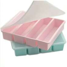 1pc Cube Ice Tray, Large Ice Block Mold, Commercial Grade Ice Brick Maker, Food- Freezing Ice Cube Mold, Easy Release, Convenient For Household Daily Use - Multicolor - View 2