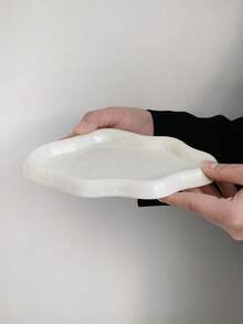 1件创意优雅奢华云朵造型首饰托盘，ins风家居装饰，玄关钥匙收纳托盘，香炉托盘，适用于客厅、玄关，可用于收纳首饰及配饰，不对称云朵陶瓷托盘，装饰收纳摆件，首饰托盘收纳，化妆间装饰，房间装饰 - 彩色 - 查看 16