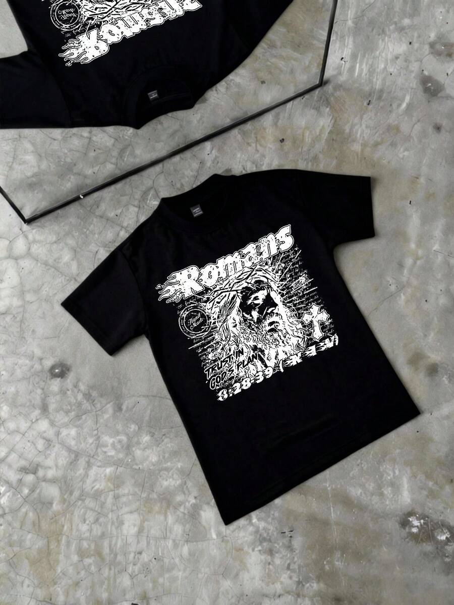 Camiseta de Manga Corta para Hombre Regalo Ideal para Cumpleaños 100% Algodón Camiseta Masculina de Calidad Verano Estampado Transpirable Holgada Suave y Cómoda Camiseta Casual Pascua Camiseta con Estampado Y2K Escena Urbana