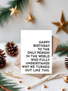 送给姐姐或闺蜜的搞笑又温馨的生日贺卡 - 完美的异地礼物，附赠信封，可定制专属祝福语 - 均碼 - 查看 12