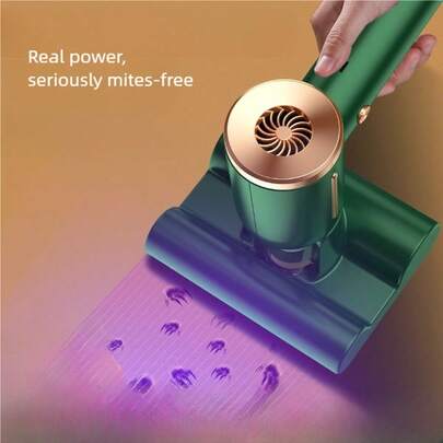 OBOVAY 2-In-1 Portable Multi-Function Dust Mite Vacuum Cleaner, Mattress Vacuum Cleaner With UV Light, Allergen Removal, Strong Suction, Cordless Handheld Vacuum For Office, Home, Car