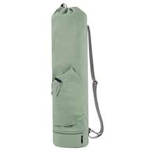 Bolsa para esterilla de Yoga y ejercicio de gran capacidad, bolsa de almacenamiento multifunción, bolsa de Fitness impermeable, correa de hombro ajustable de lona con cremallera completa XUTD - verde - Ver 9