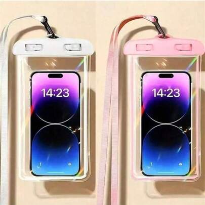 Large Waterproof Phone Pouch, Fits All Phone Models, Suitable For Surfing, Pipe Travel, Beach, Boating, Fishing, Swimming, Kayaking, Snorkeling, Cruise, Water Park And Other Vacation Travel Essentials, Suitable For Couples