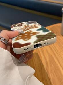 时尚个性复古星形图案手机壳，奢华防震，可爱又时尚，摄像头凸起设计，保护摄像头，兼容 17/17Pro/17Pro Max、16、15、14、13、12、11 Plus/Pro Max系列以及Galaxy S/A系列，是复活节、圣诞节、万圣节装饰/生日礼物的理想之选，送给女朋友、男朋友、朋友或自己都非常合适。 - 白色 - 查看 5