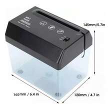 Trituradora De Papel Eléctrica Mini Usb A6 - Negro - Ver 5