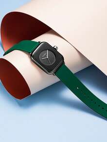 1pc Women's Quartz Watch, Minimalist Design, Suitable For Various Occasions, Fashion Essential, Great For Dates, Parties, And Gifts For Friends - Green - View 3