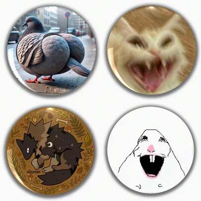 Broche con diseño interesante, broche de solapa para mujer, colgante de bolso, accesorio de moda, regalo divertido para amigos, familia, maestros y compañeros de clase