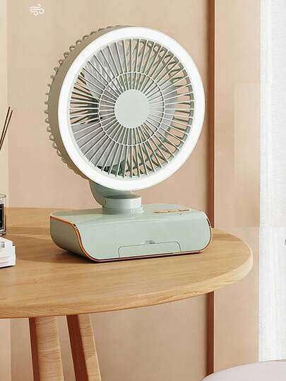Ventilador de escritorio mini, batería de larga duración, oscilante, recargable por USB, ventilador pequeño para oficina, escritorio, montaje en pared, uso doméstico, silencioso, alto flujo de aire, ventilador de sobremesa portátil