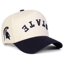 1顶男士STATE卡车帽，个性化字母刺绣棒球帽，街头时尚五片帽，户外防晒休闲帽，适合春季、秋季、旅行、海滩等场合 - 彩色 - 查看 4