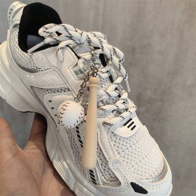 2026 New Personalized Baseball Pendant Sports Shoe Charm, Suitable For Student & Youth Mini Tennis, Badminton, Golf Shoe Decoration Pendant,Cute Stuff