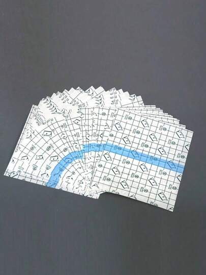 100片装防水透明胶带 - 适用于运动 - 非常适合游泳、淋浴和纹身护理，透明领口保护胶带，适用于夹克、服装领口和袖口，是羽绒服的理想之选，夹克领口保护贴 | 透明领口胶带 | 易裁剪胶带