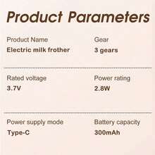 Electric Milk Frother, Electric Mixer, Cappuccino Milk Frother, Hand Mixer - Multicolor - View 11