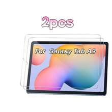 2片装平面屏幕保护膜，兼容三星Galaxy Tab A9/A11/S9/S10 FE/S10 Lite/S11/S10 FE Plus/S10 Lite Plus - 9H硬度（防刮、抗冲击），防气泡，高清透明，表面光滑，平板电脑专用渐变光泽设计，适用于游戏、视频通话、日常使用，高品质钢化玻璃，无气泡贴合。 - 無色 - 查看 17