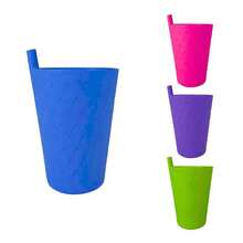Set de 4 vasos entrenadores con popote 250 ml para niños - Multicolor - Ver 3