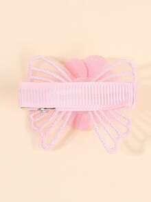 6pcs White And Pink Mesh Hair Bows For Girls Elegant Tulle Flower Hair Clips Aesthetic Sweet Alligator Clips Sweet Girls Gifts Hairpins Clips Casual Wedding Hair Barrettes Baby Hair Accessories - Multicolor - View 10