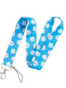 1个医生/护士挂绳钥匙扣，可用于悬挂钥匙、身份证、信用卡、通行证，也可作为手机挂饰、休闲礼物、纪念品、汽车配件、包包挂饰，适合学校、哥特风、Y2K风格、万圣节、教师节装饰。