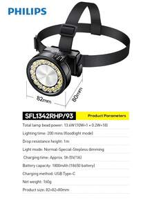 Philips SFL1342RHP Dual Beam (Spotlight/Floodlight) LED Headlamp - Multicolor - View 11