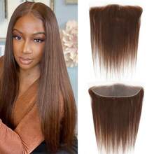 BINF Hair Shines As Spring Arrives Straight 4# Brown 13x4 Lace Closure Frontal Pre Plucked For Women Glow In The New Spring Brazilian Hair Transparent Closure For Wig Make Beautiful Hair For The Lucky Spring Brown Lace Front #4 Human Hair Family Reunion Dinner Wig Look Straight Chocolate Brown 13*4 Lace Frontal Wig For Temple Fair Brazilian Bone Straight Remy Human Hair Lace Frontal Wig Hairstyle For Family Portrait 16A Chocolate Brown 4 Straight Human Hair Romantic Glow With Perfect Hair 13x4 Lace Frontal Closure Love Found In Gorgeous Hair Brazilian Virgin Remy High Quality Natural Look Chic Wig For Valentine's Date - #4 Thẳng 13x4 Mặt trước - Xem 1