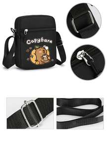 Water Vole Cute Backpack Set, Large Capacity Multi-Piece Backpack & Crossbody Bag & Clutch With Laptop Compartment, Simple Casual Multipurpose Backpack Wallet, Solid Color Nylon Student Backpack With Adjustable Straps, Multiple Pockets, Zipper Closure, Back To School Essential, Valentine's Day Gift - Multicolor - View 10