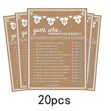 20pcs Baby Prediction Game Cards, Newborn Parents Advice Cards