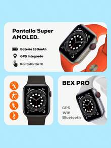 Reloj inteligente deportivo multifunción con pantalla táctil HD para hombres y mujeres, marcación/recepción de llamadas telefónicas, podómetro, contador de calorías, múltiples modos deportivos, recordatorio de mensajes y de llamadas entrantes – Diseño Moderno, Bluetooth, GPS para iOS/Android - Gris - Ver 7