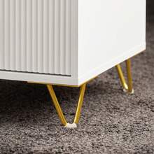 SoBuy Bedside Table, Nightstand With 3 Drawers And Storage Compartment, Modern Side Table For Bedroom And Living Room - White 40x40x63cm - View 11