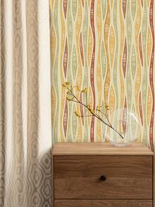 1 cuộn giấy dán tường phong cách nghệ thuật cổ điển màu be, vàng, xanh lá cây, nâu, kích thước 1m/3m/5m, thích hợp cho việc cải tạo nhà cửa, trang trí phòng, tân trang tủ, trang trí phòng tắm, chống thấm nước, có thể giặt rửa, giấy dán tường vinyl tự dính. - Nhiều màu - Xem 5