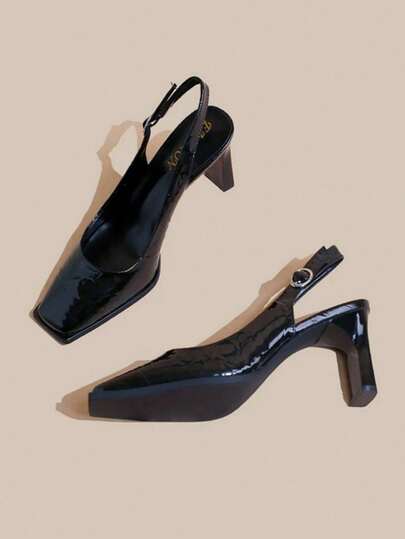 Women's Closed Toe High Heel Sandals, Elegant Commuting Shoes With Height Increase, Summer New Arrival