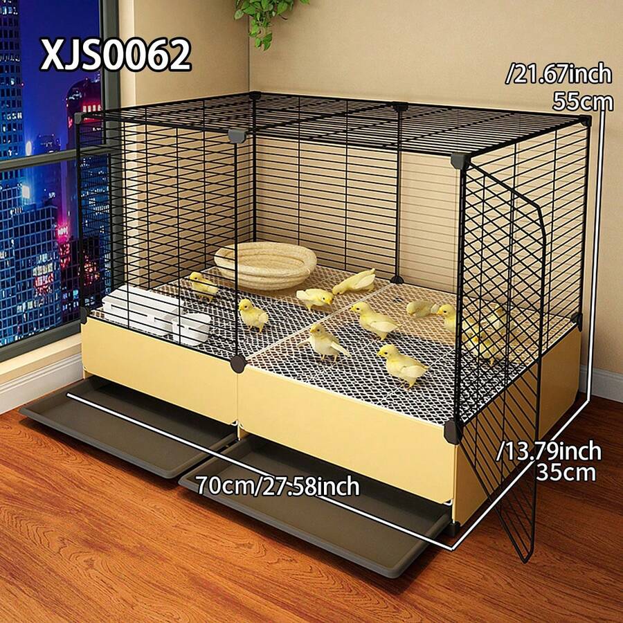 加固型大型室内空间，适用于饲养雏鸡、鹌鹑、鸭子、小型动物笼 - 彩色 - 查看 1