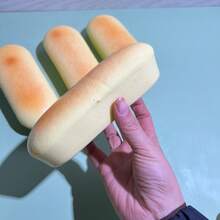 Soft & Sticky Cheese Flavored Bread Stick Toy, Realistic Food Model, Student Snack - Multicolor - View 2