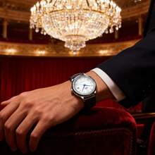 Orient Men's Japanese Automatic Mechanical Stainless Steel Genuine Leather Wristwatch, 100M Water Resistant, Analog Display, Suitable For Christmas, Daily Wear, Birthday, Anniversary And Versatile Gift FAC00009W0