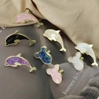 Kawaii Animal Shaped Decorative Cabinet & Drawer Knobs (Rabbit/Bear/Dolphin Styl