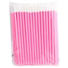 Kit com 50 pincel aplicador descartável de batom gloss extensão limpeza de cílios - Multicolorido - Visão 5
