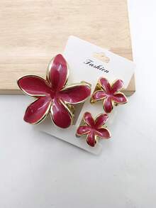 3/6pcs Set Solid Color Street Style ABS Plastic Hair Claw, Suitable For Daily Wear,Festival,Party - Multicolor - View 14