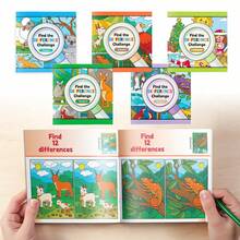 Spot The Differences Activity Book – Picture Compare Puzzles, Cute Scenes, Builds Observation, Focus And Visual Thinking, Easy Pages For Everyday Practice - Find the Difference Challenge - View 1