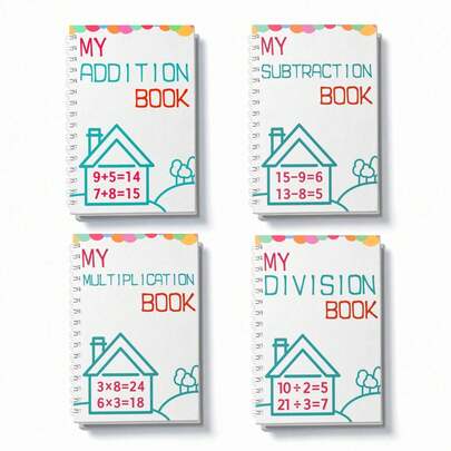 My Math Workbook Series, Addition Subtraction Multiplication And Division Practice Books, Core Arithmetic Exercises, Build Number Sense And Calculation Skills, Clear Practice Pages, Improve Accuracy And Confidence