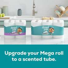 Angel Soft Toilet Paper 48 Mega Rolls | Super Soft & Strong Bath Tissue, 2-Ply = 192 Regular Rolls | Septic, Sustainably Sourced, Long-Lasting Family Value Pack For Home & Bathroom Use - 1 - 查看 6